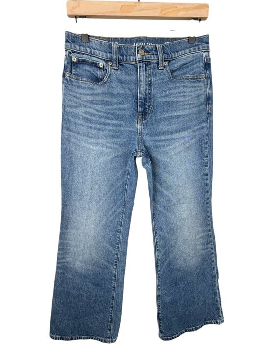 J. Crew Denim - J Crew Charley Kickout Cropped Jean 27 High Rise Demi Boot Flare